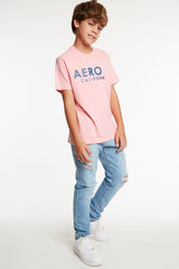 CAMISETA MC MASC TEEN AEROPOSTALE ROSA