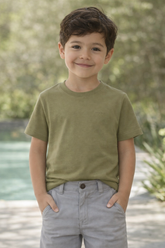 CAMISETA ARAMIS INF MC EST FOLHA LISTRA OLIVA