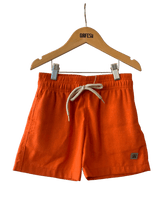 NOVO SHORT LINHO MASC KIDS LISO LARANJA ESCURO