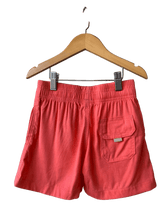 NOVO SHORT LINHO MASC KIDS LISO LARANJA ESCURO