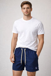 BERMUDA TACTEL PELETIZADO LISO MARINHO/KHAKI