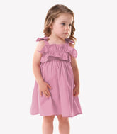 VESTIDO ALCA LACO BAB BUSTO TRICOLINE CASHMERE ROSA