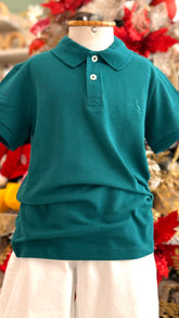 POLO RESERVA MINI PF PIQUET BASICA VERDE BANDEIRA