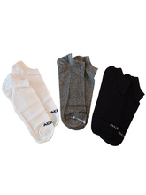 NOVO KIT 03 MEIAS CANO INVISIVEL BRANCO/MESCLA/PRETO