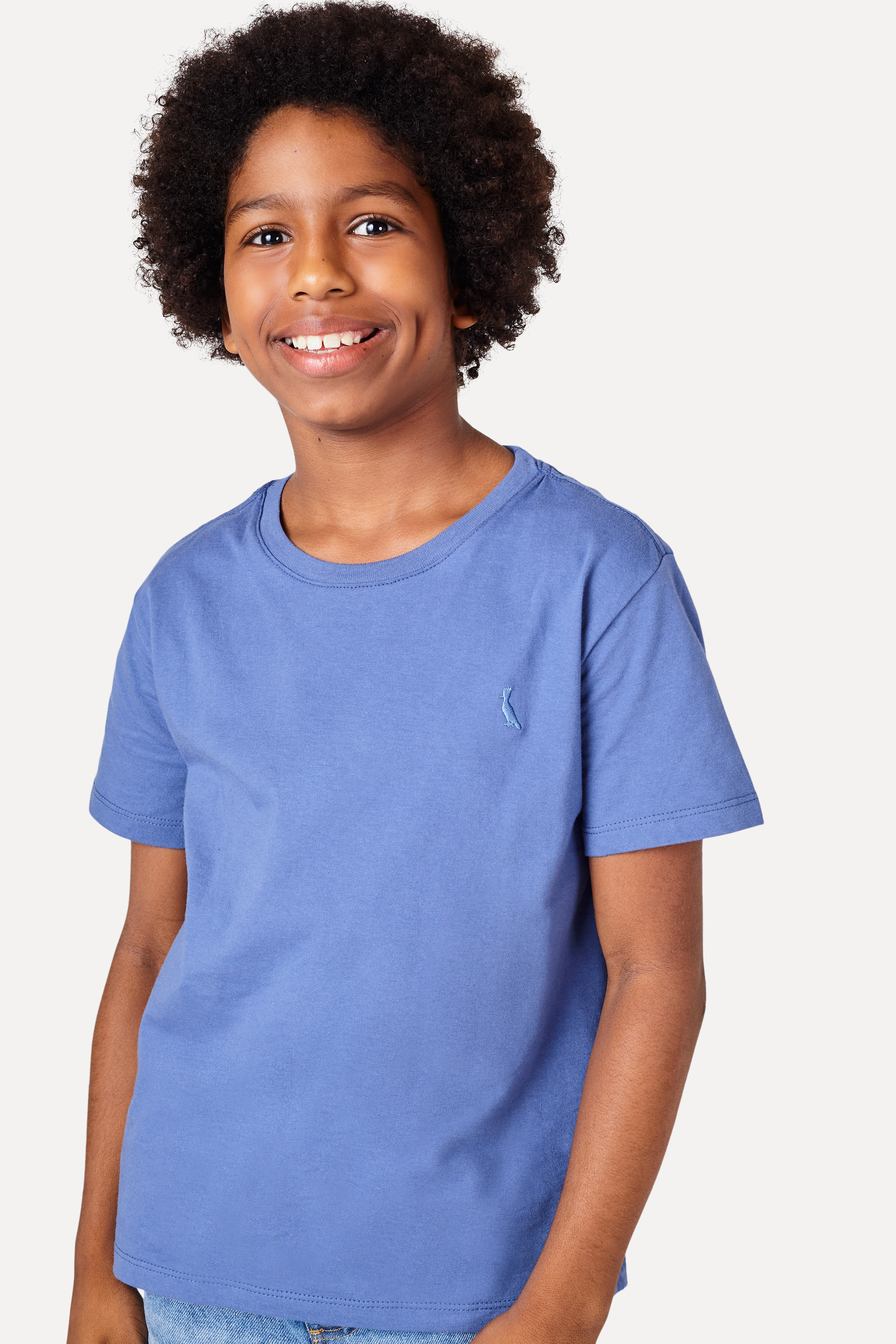 NOVO CAMISETA RSV MINI CARECA BASICA AZUL CARBONO