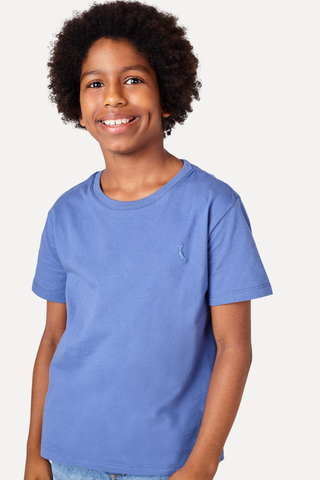 NOVO CAMISETA RSV MINI CARECA BASICA AZUL CARBONO