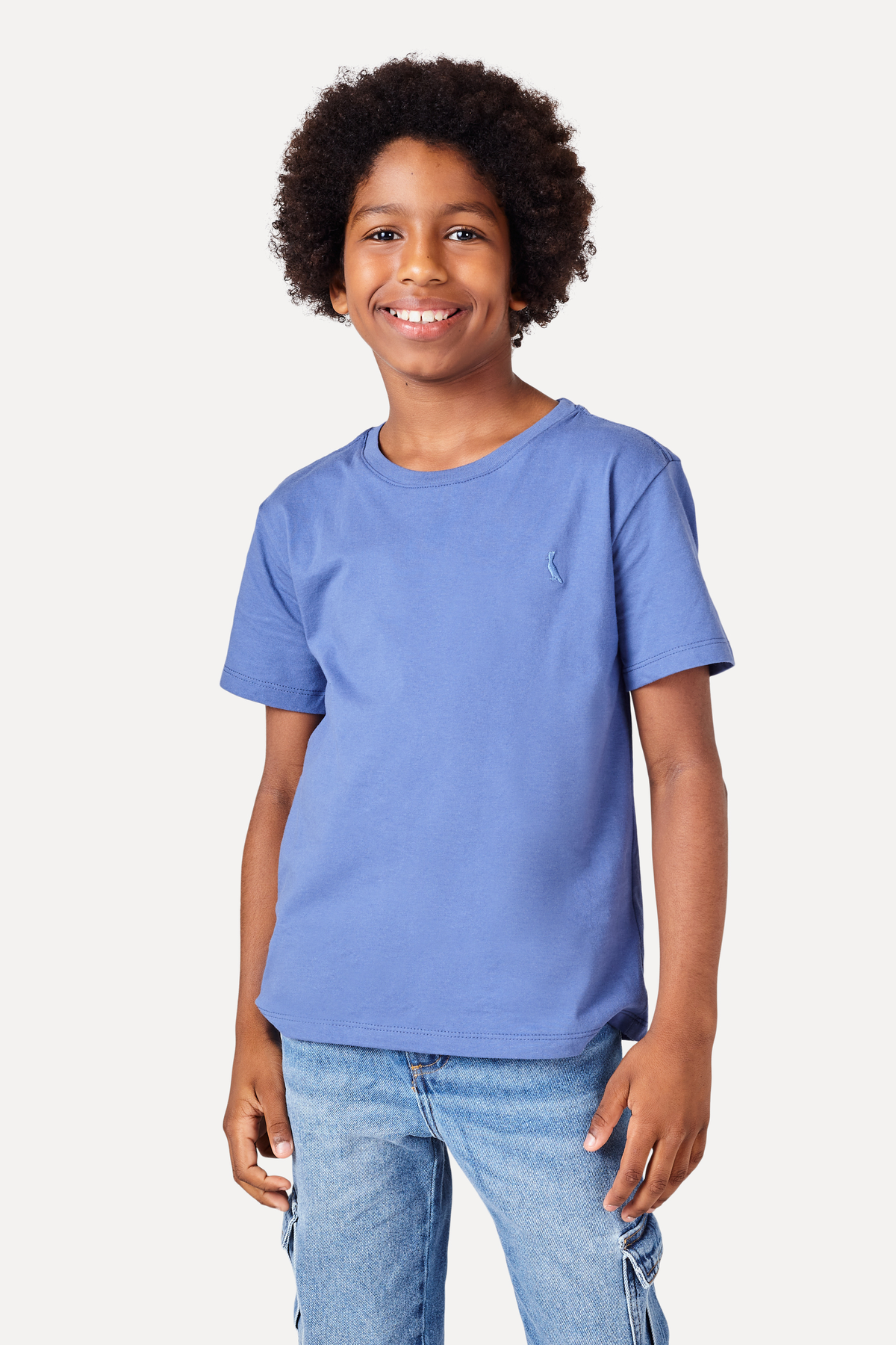 NOVO CAMISETA RSV MINI CARECA BASICA AZUL CARBONO