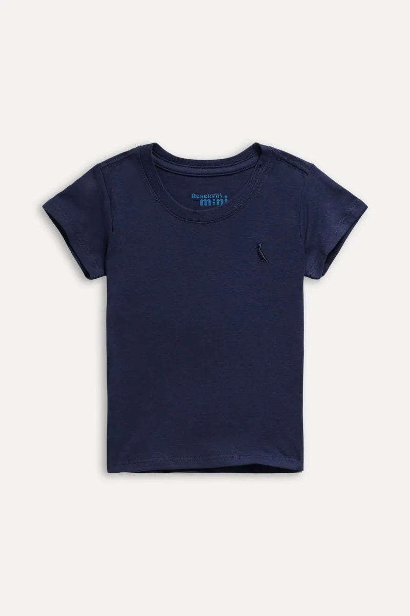 CAMISETA RESERVA MINI BB CARECA BASICA MARINHO