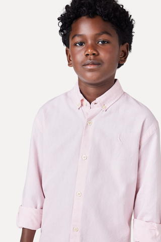 NOVO CAMISA RSV MINI ML OXFORD COLOR ROSA CLARO