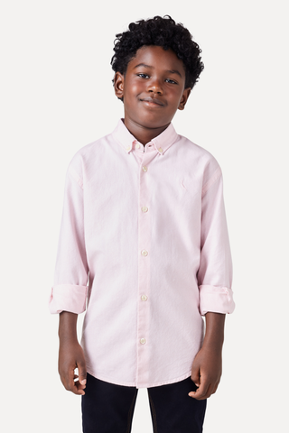 NOVO CAMISA RSV MINI ML OXFORD COLOR ROSA CLARO