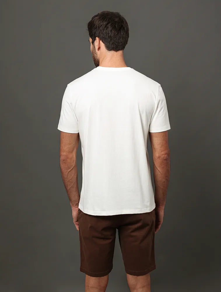 CAMISETA CKJ MAS MC LOGO CALVIN KLEIN CK OFF WHITE