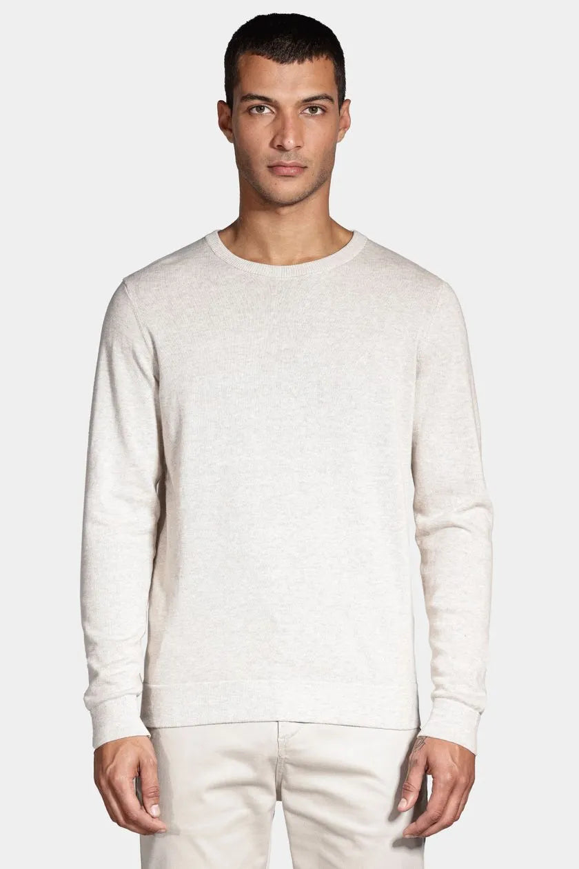 CASACO TRICOT MAS ML GOLA CARECA ARAMIS AREIA