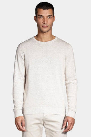 CASACO TRICOT MAS ML GOLA CARECA ARAMIS AREIA