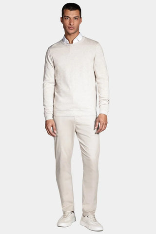 CASACO TRICOT MAS ML GOLA CARECA ARAMIS AREIA