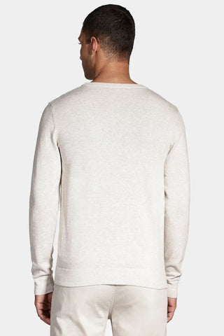 CASACO TRICOT MAS ML GOLA CARECA ARAMIS AREIA