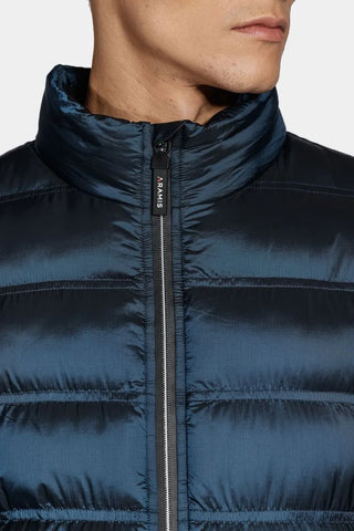 NOVO JAQUETA MAS ARAMIS DE NYLON PUFFER AZUL PETROLEO
