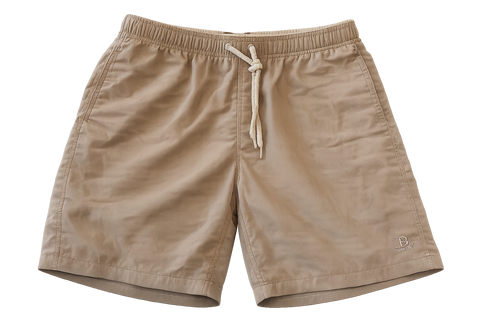 BERMUDA TACTEL PELETIZADO LISO BRENDON KHAKI ESCURO/KHAKI