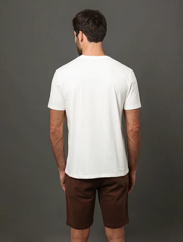 CAMISETA CKJ MAS MC LOGO CALVIN KLEIN CK OFF WHITE