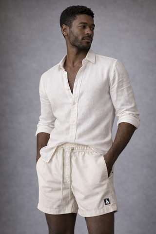 SHORT LINHO MASC LISO ROSA CLARO