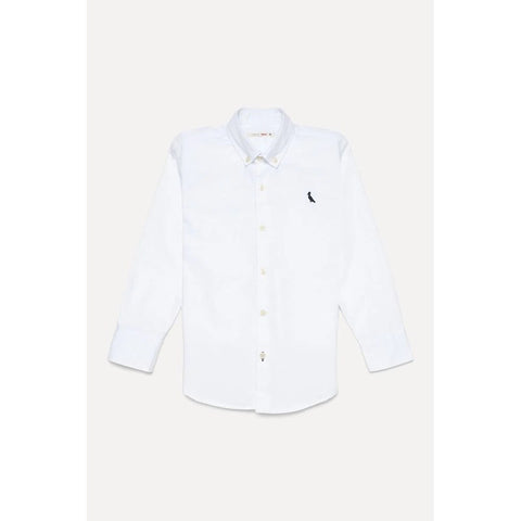 CAMISA RESERVA MINI ML CONT OXFORD BRANC BRANCO