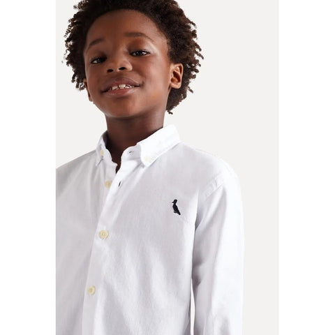 CAMISA RESERVA MINI ML CONT OXFORD BRANC BRANCO