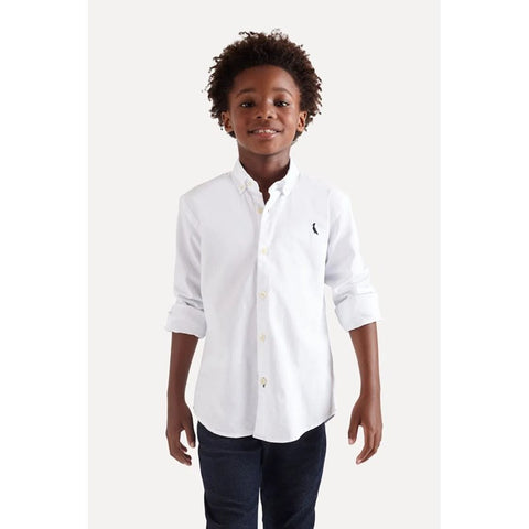 CAMISA RESERVA MINI ML CONT OXFORD BRANC BRANCO