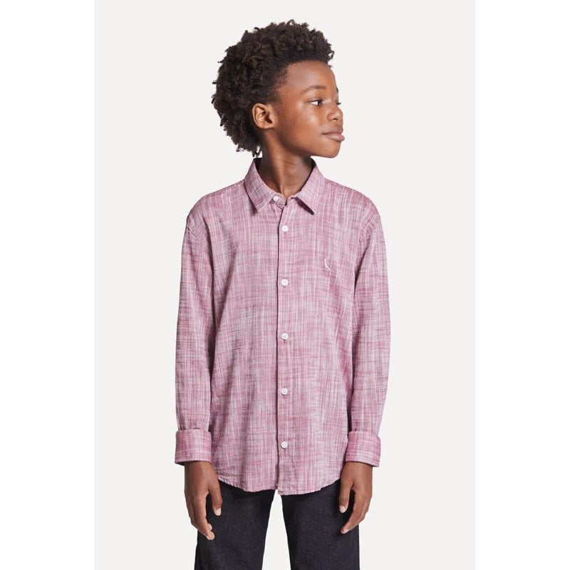 CAMISA RESERVA MINI ML TF FLAME LEVE BOR BORDO