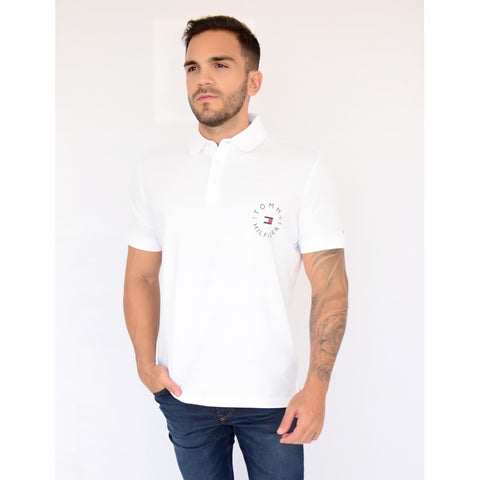 POLO TOMMY MAS WCC SOLID BADGE REGULAR BRANCO