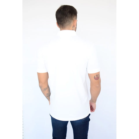 POLO TOMMY MAS WCC SOLID BADGE REGULAR BRANCO