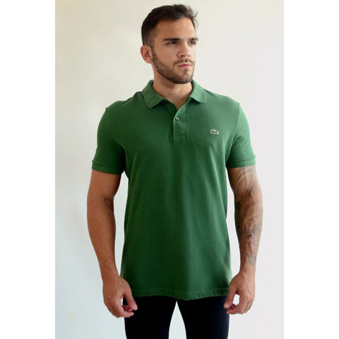 POLO MASC MC LACOSTE 132 VERDE