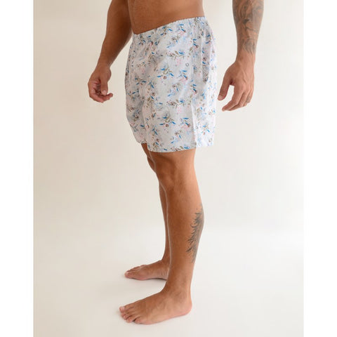 BERMUDA OGOCHI MASC BOXER ESTAMPADA 9646 AZUL CLARO