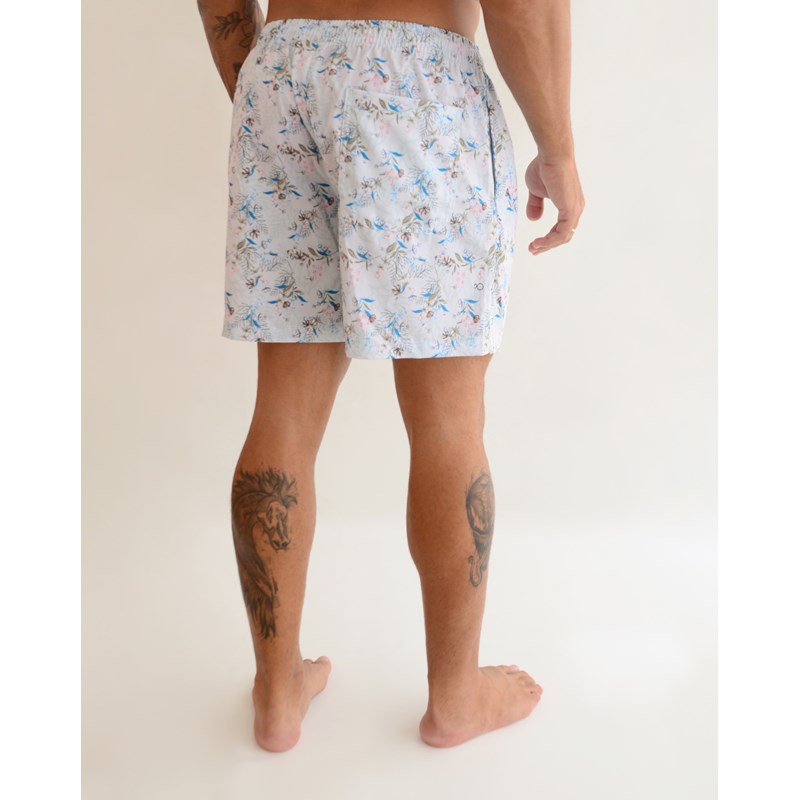 BERMUDA OGOCHI MASC BOXER ESTAMPADA 9646 AZUL CLARO