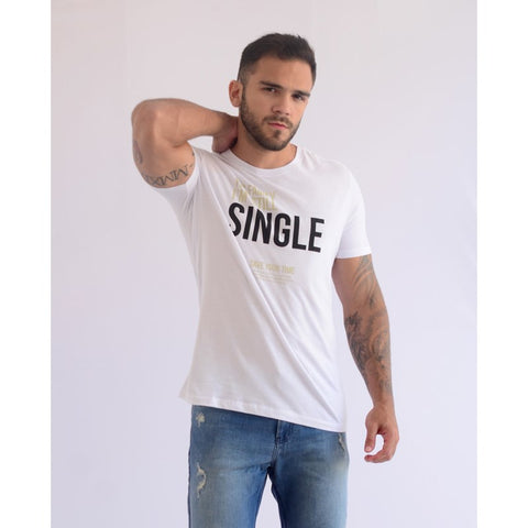 CAMISETA SERGIO K MASC MC SINGLE FAMILY BRANCO