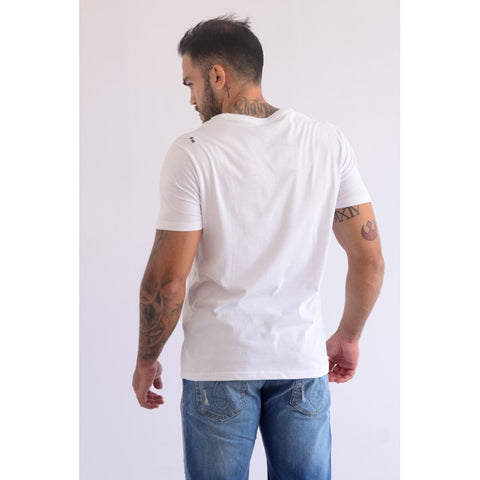 CAMISETA SERGIO K MASC MC SINGLE FAMILY BRANCO