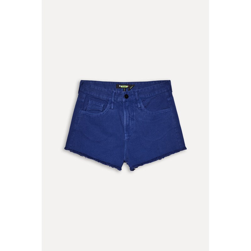 SHORTS REVERSA FEM SARJA COLOR AZUL AZUL