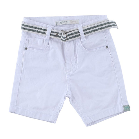 BERMUDA MASC TRAD CRAWLING BRANCO - 1/3 BRANCO