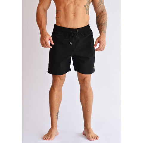SHORT LINHO MASC LISO PRETO