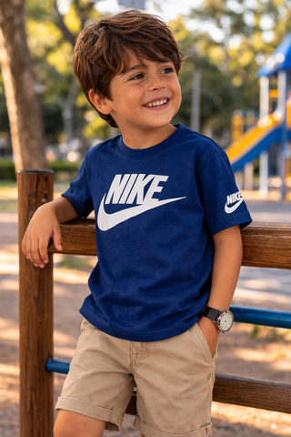 CAMISETA NIKE KIDS MAS FTR EVERGREEN MARINHO B0H