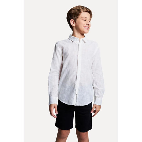 CAMISA RESERVA MINI ML PF FLAME LEVE OFF OFF WHITE