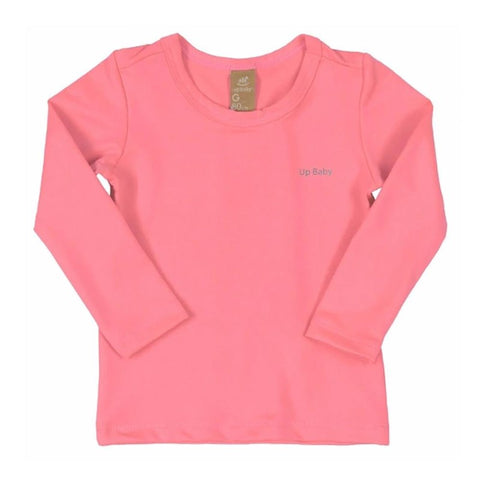 CAMISETA INF UP BABY ML PROTECAO SOL - P ROSA