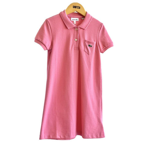 VESTIDO FEM LACOSTE KIDS POLO 2R3 ROSA ROSA