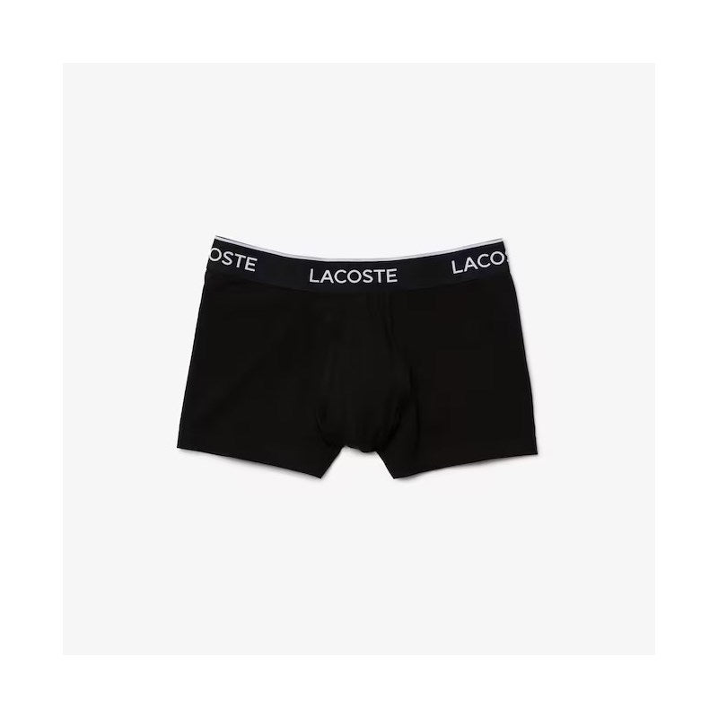 CUECA BOXER CURTA LACOSTE PRETO PRETO