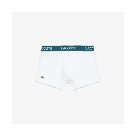 CUECA BOXER CURTA LACOSTE BRANCO BRANCO