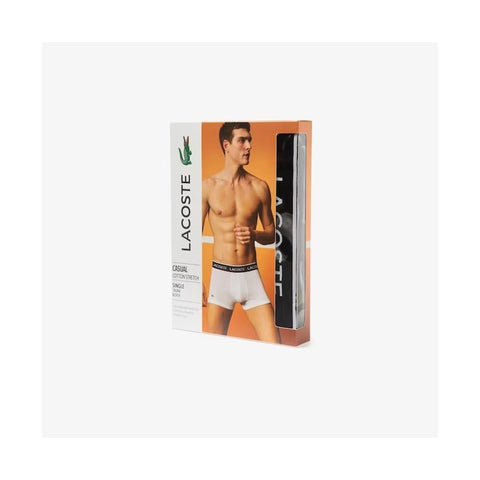 CUECA BOXER CURTA LACOSTE BRANCO BRANCO