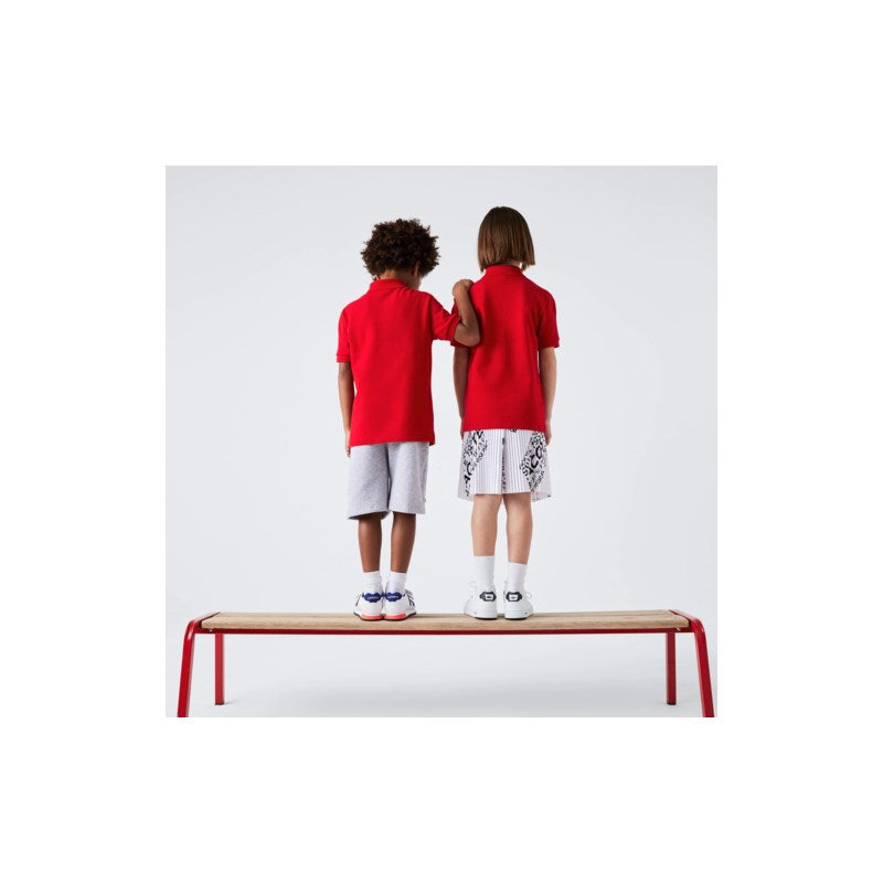 POLO MASC KIDS MC LACOSTE 240 VERMELHO