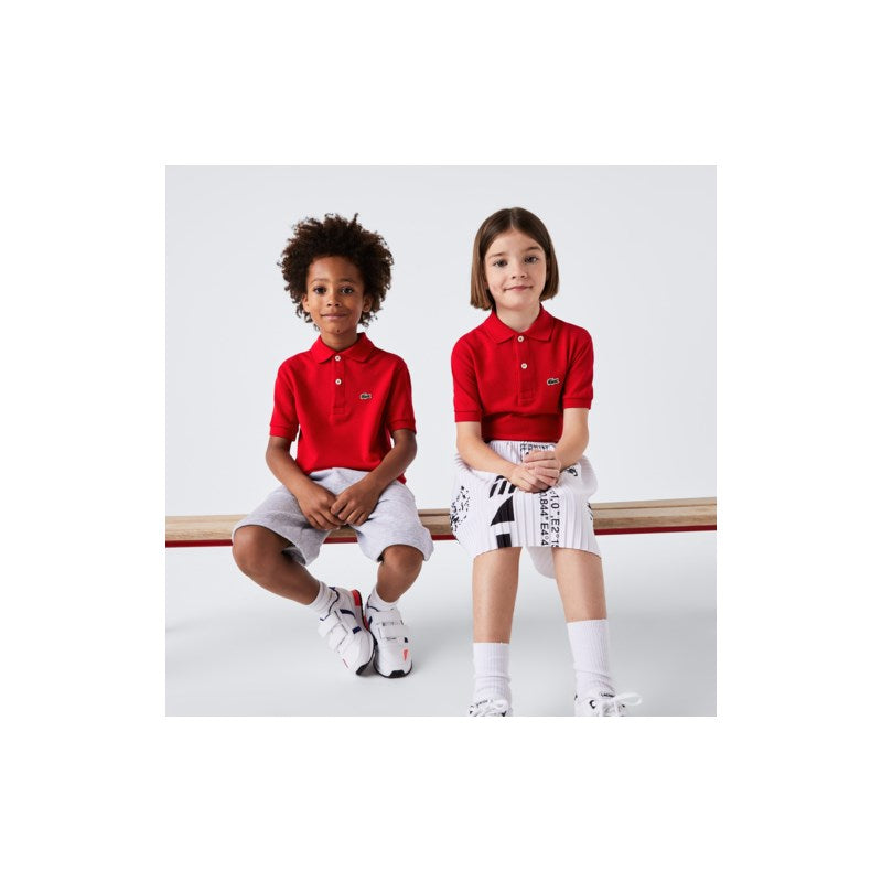 POLO MASC KIDS MC LACOSTE 240 VERMELHO
