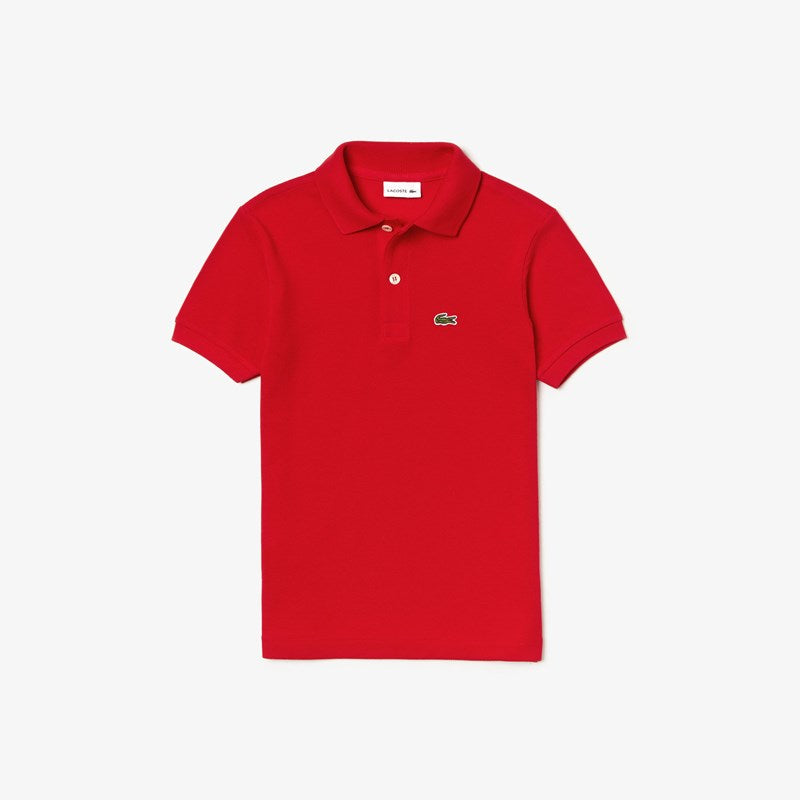 POLO MASC KIDS MC LACOSTE 240 VERMELHO