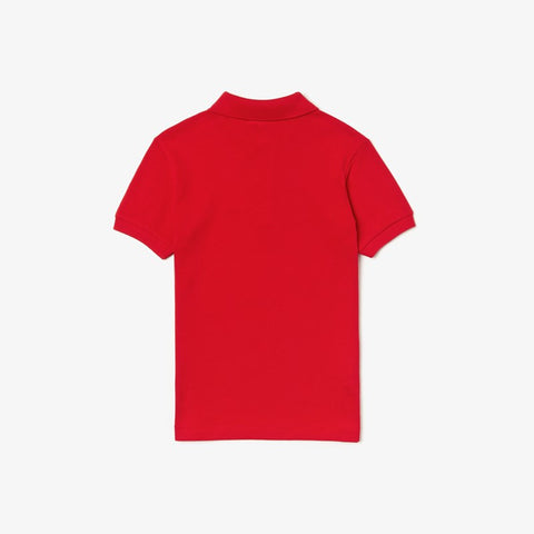 POLO MASC KIDS MC LACOSTE 240 VERMELHO