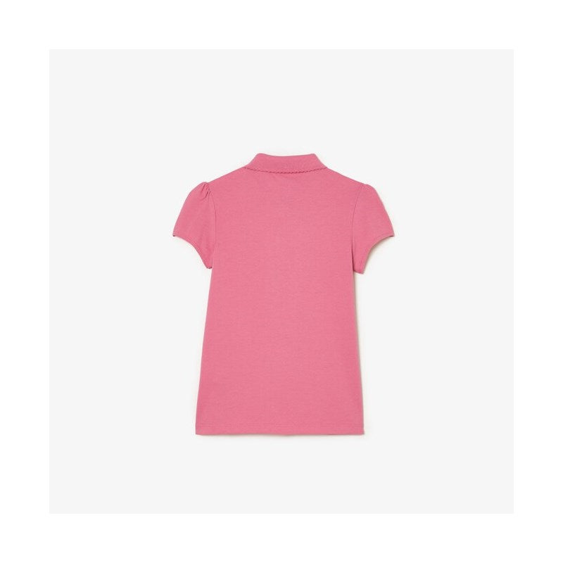 POLO LACOSTE KIDS MC FEM BASICA 2R3 ROSA ROSA