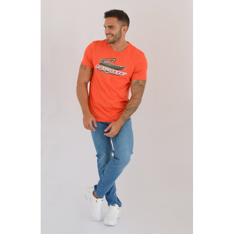 CAMISETA LACOSTE MC MASCULINA LARANJA LARANJA